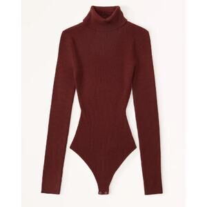 Abercrombie & Fitch Luxeloft Turtleneck Bodysuit Size Small